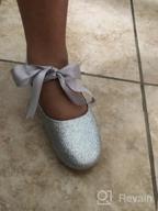 img 1 attached to OLIVIA Girls Adorable Ballerina Ribbon Girls' Shoes: Perfect Flats for Young Dancers! review by Lisa Carter