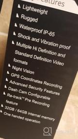 img 4 attached to Запечатлейте каждый момент: полицейская нательная камера MIUFLY 1296P с ночным видением, GPS и встроенной памятью