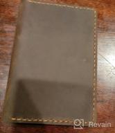 img 1 attached to Handmade Vintage Brown Leather Cover For 3.5" X 5.5" Notebooks - Perfect For Field Notes And Moleskine Cahier - Enhanced Search Engine Optimization review by Kevin Ayala