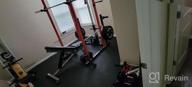 img 1 attached to Complete Home Gym Package: 1000LBS Power Cage, Weight Bench, Barbell Set W/ Olympic Barbell - RitFit Garage & Home Gym review by John Snook
