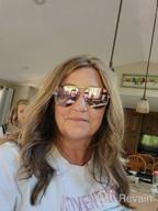img 1 attached to Vintage Oversized Aviator Sunglasses With UV Lens Protection For Men And Women By GRFISIA review by Jeremy Tang