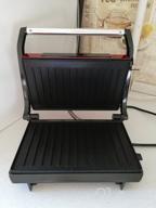 img 1 attached to Sandwich maker Kitfort KT-1609 Panini Maker, red review by Celina Mlynczyk ᠌