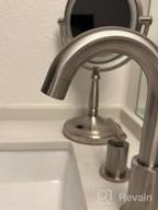 img 1 attached to Upgrade Your Bathroom With TRUSTMI'S Elegant 2-Handle 8 Inch Widespread Sink Faucet In Brushed Nickel review by Andrew Mack