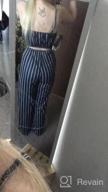 img 1 attached to Women'S Sexy Striped Jumpsuit With Tie Bowknot - SheKiss Summer Rompers review by Ryan Nguyen