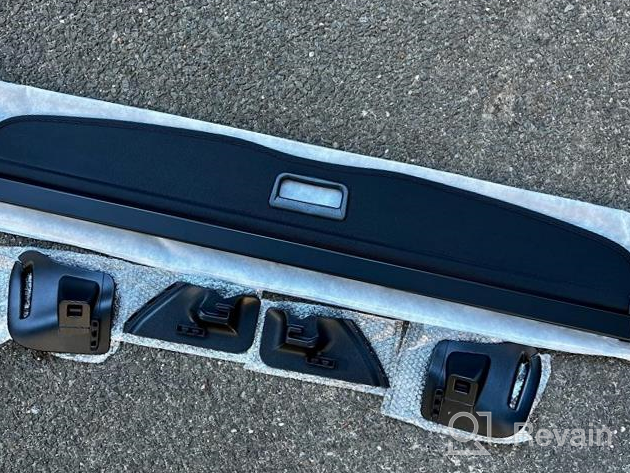 img 1 attached to Tesla Model Y Cargo Cover: Retractable Waterproof Rear Trunk Shade For Luggage Security And Privacy - Compatible With 2020 To 2022 Models (Manufactured Before June 2022) review by Marvin Nadeau