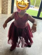 картинка 1 прикреплена к отзыву Cilucu Baby Girls Tutu Dress - Flower Girl Lace Infant Dress with Big V-Back, Belt Bow от Terry Reed