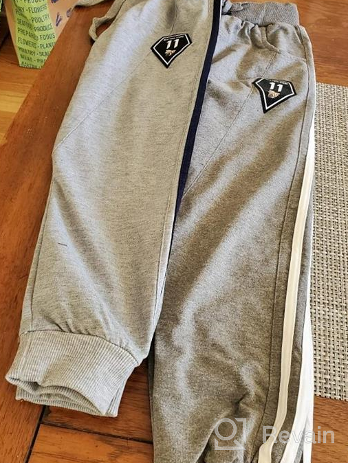 img 1 attached to 👖 TERODACO 2 Pack Active Sweatpants: Premium Athletic Boys' Clothing for Maximum Comfort and Style review by Robert Castro