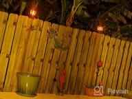 img 1 attached to Illuminate Your Outdoor Space With Flickering Flame Solar Post Flame Light And Firefly String Lights – Waterproof, 4X4, 5X5, 6X6 Options – Pack Of 2 review by Steve Griffin