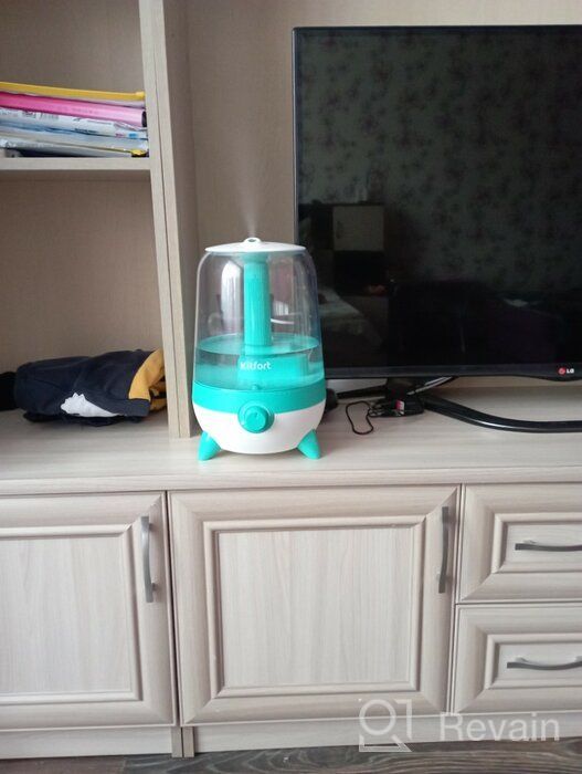 img 2 attached to Kitfort KT-2828-3 Aromatization Air Humidifier, Turquoise White review by Adam Borkoski ᠌