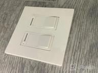 img 1 attached to 10 Pack ABBOTECH 2-Gang Screwless Decorator Wall Plates - Child Safe, Unbreakable Polycarbonate Thermoplastic, UL Listed. review by Jeremy Levendusky