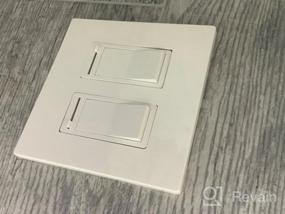 img 5 attached to 10 Pack ABBOTECH 2-Gang Screwless Decorator Wall Plates - Child Safe, Unbreakable Polycarbonate Thermoplastic, UL Listed.