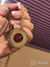 img 6 attached to Gold Allah Arabic Ayatul Kursi Necklace Islamic Jewelry Gifts For Women Men Ramadan Eid Qitian Muslim Pendant