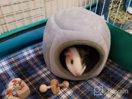 img 1 attached to 🏡 Cozy and Warm Shelter: EONMIR Guinea Pig House, Hamster Hedgehog Winter Nest review by Ynot Karlen