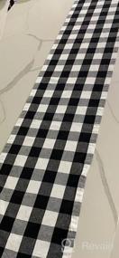 img 5 attached to Washable And Reusable Buffalo Plaid Checkered Table Runner For Indoor Or Outdoor Use
