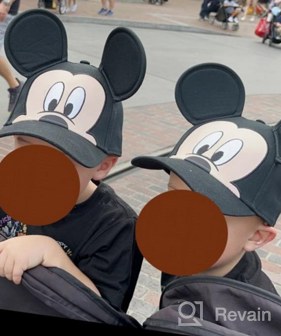 img 1 attached to 🖤 Black Disney Youth Mickey Peeking Ear Hat - Enhance your SEO review by Curby Alston