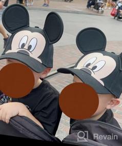 img 5 attached to 🖤 Black Disney Youth Mickey Peeking Ear Hat - Enhance your SEO