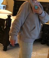 img 1 attached to Women'S Half Zip Sherpa Pullover Fleece Sweatshirt With Pockets review by John Espindola