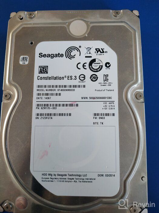 img 1 attached to Dell/Seagate Constellation ES ST4000NM0033 4TB 7200RPM 128MB Cache SATA 6.0Gb/s Internal Enterprise Hard Drive – 5 Year Warranty: Reliable Storage Solution for Robust Business Applications review by Addy Itthipong ᠌