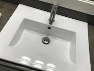 img 1 attached to Eclife 24" Rectangle Drop-In Bathroom Sink Countertop With White Ceramic Top, 1.5 GPM Chrome Faucet, And Pop-Up Drain (A08) review by Ben Jacobson