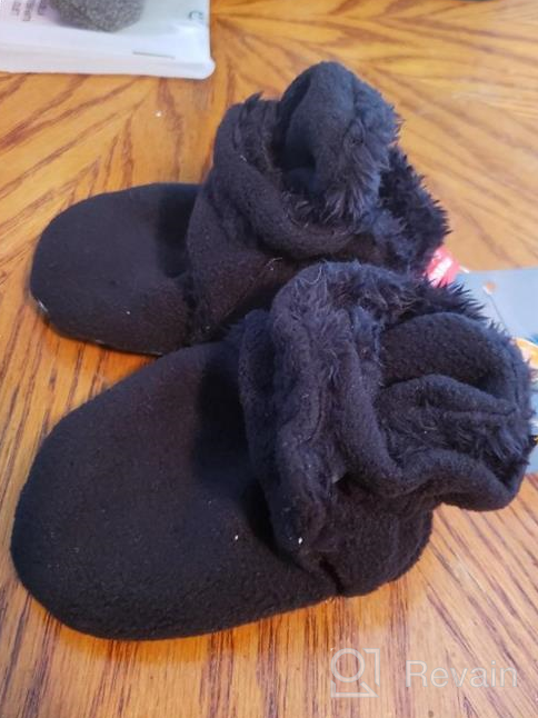 img 1 attached to 👶 ENERCAKE Cozy Fleece Booties: Gripper-Enhanced Infant Slippers for Winter Crib Shoes review by John Shorter