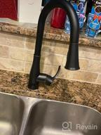img 1 attached to Brushed Nickel Touchless Kitchen Faucet With Pull Down Sprayer, Dual Function Spray Head, Single Handle Automatic Motion Sensor, One Hole/3 Hole Deck Mount - Ideal For Kitchen Sink review by John Reese