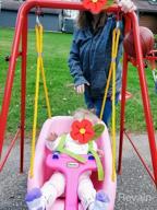 img 1 attached to 2-In-1 Toddler Swing Set: Outdoor/Indoor Metal Swings With Seat For Baby & Kids' Gift! review by Stephanie Hersch