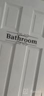 img 1 attached to DIY Removable Bathroom Wall Sticker For Home Decor - WC Sign Toilet Door Accessories review by Jeff Callier