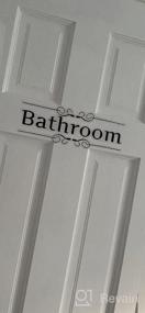 img 5 attached to DIY Removable Bathroom Wall Sticker For Home Decor - WC Sign Toilet Door Accessories