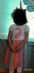 img 5 attached to Очаровательное радужное платье-пачка с единорогом для дня рождения девочки-цветочка от JerrisApparel