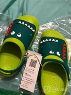 img 1 attached to MOFEEDOUKA Lightweight Dinosaur Slippers for Boys - Outdoor Shoes in Clogs & Mules review by Charles Lewis