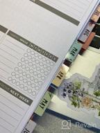img 1 attached to 📅 DiverseBee Laminated Planner Monthly Tabs, 24 Peel and Stick Tabs for Notebooks: 12 Month Tabs, 12 Blank Tabs - Calendar Monthly Tab Stickers, Monthly Dividers (Rose) review by Ronald Cambridge