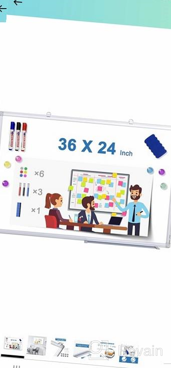 img 1 attached to 24X18 Inch Magnetic Whiteboard With Aluminum Frame - Perfect For Home & Office Use! review by Rushabh Bear