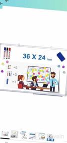 img 7 attached to 24X18 Inch Magnetic Whiteboard With Aluminum Frame - Perfect For Home & Office Use!