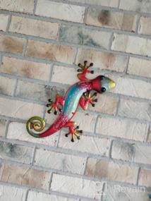 img 7 attached to Outdoor Metal Gecko Wall Art Decor - Garden Lizard Fence Patio Yard Sculpture Gift Idea