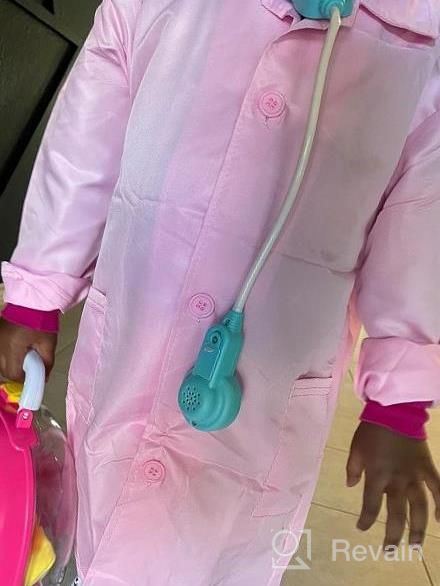 img 1 attached to Get Your Little Ones Excited To Play Pretend With Our Doctor Kit For Kids – Includes Stethoscope And Costume Set! review by Samuel Lewis