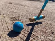 img 1 attached to Handcrafted Wooden Six Player Croquet Set With Premium Stain And Elegant Stand By GoSports review by Atheendra Wroblewski