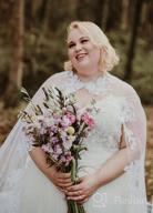 img 1 attached to Kelaixiang Women Veil Cape Tulle Lace Applique 3M 4M Wedding Capes Bridal Wraps Long Train Shawls Cloak review by Christie Miller
