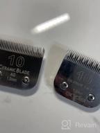 img 1 attached to 3 Pack 10 Blade Dog Grooming Clipper Replacement Blades Compatible With Andis/Wahl / Oster Dog Clippers,Detachable Ceramic Blade & Stainless Steel Blade,Size-10, 1/16-Inch Cut Length (64315) review by David Robinson