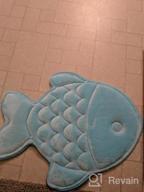 img 1 attached to Rose Red Memory Foam Bathmat For Children With Slow Rebound, Slip-Resistant And Absorbent Qualities - Perfect Christmas Fish Rug For Your Bathroom review by Chad Judex