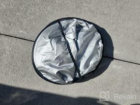 img 7 attached to 🌞 Ultimate Windshield Sun Shade: Reflective Fabric Blocks Sun, Keeps Vehicle Cool, & Folds Easily