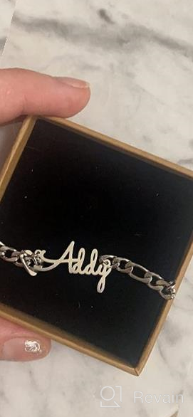 img 1 attached to Personalize Your Style with 💍 CLY Jewelry's Sterling Silver Custom Name Pendant review by Sean Baller