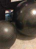img 1 attached to Extra Thick Exercise Ball For Workout Fitness Balance - Gruper Yoga Ball In 45-75Cm - Anti Burst Yoga Chair For Home And Office With Hand Pump & Workout Guide Access Included review by Andy Thorson
