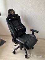 img 2 attached to 🪑 COUGAR Outrider S Gaming Chair - Imitation Leather Upholstery - Black/Orange Color review by Edyta Szczepaska ᠌