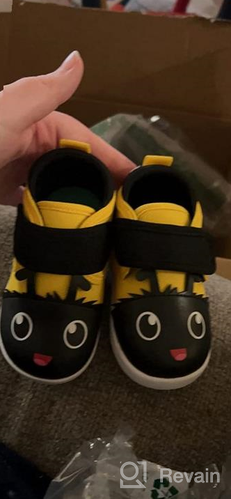 img 1 attached to Ikiki Toddler Shoes with 👟 On/Off Squeaker Switch for Enhanced SEO review by Evan Austin