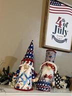 img 1 attached to USA Patriotic Gnomes Farmhouse Home Decor - 2022 Christmas Winter Tomte Swedish Design - Ideal Gifts For Men And Women For 4Th Of July And Memorial Day Decorations - Lovinland review by Natasha Boulden