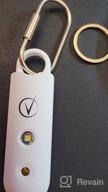 img 1 attached to Rechargeable Personal Safety Alarm Keychain With Low Battery Notice And Strobe Light - Extra Loud Double Speakers - Pearly White (Vantamo) review by Nate Skinner