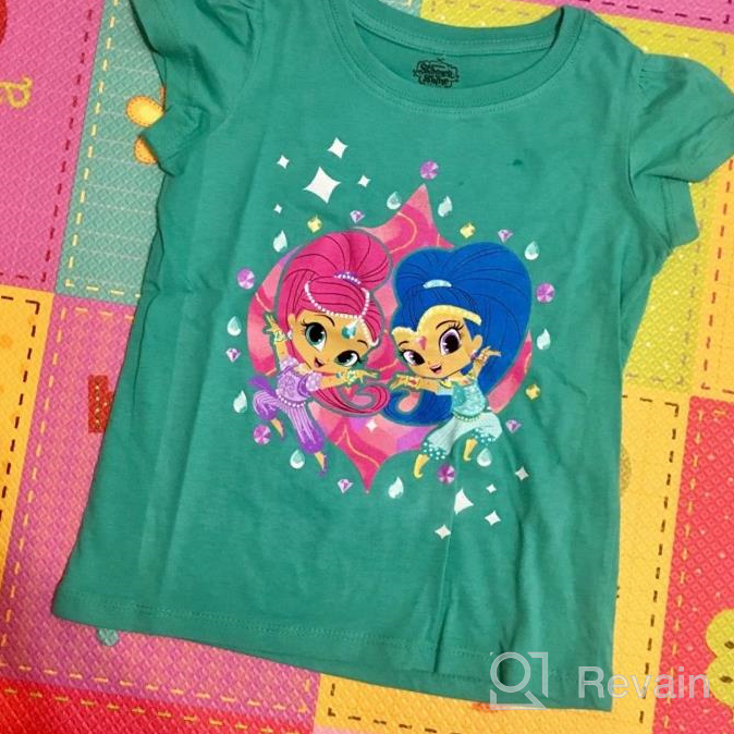 img 1 attached to 👧 Shimmer and Shine Jade T-Shirt for Toddler Girls – Nickelodeon Puff Sleeve, Size 3T review by Amanda Rodriguez