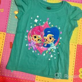 img 2 attached to 👧 Shimmer and Shine Jade T-Shirt for Toddler Girls – Nickelodeon Puff Sleeve, Size 3T