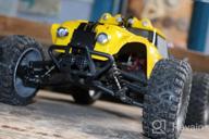 img 1 attached to Get Ready To Race: KELIWOW 1:12 4WD Waterproof RC Car With LED Lights 2.4GHz 25MPH Desert Off-Road Buggy In Yellow review by Gelin Battle