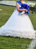 img 1 attached to Little Big Girl Flower Tulle Dress: 👸 Perfect for Princess Pageants, Birthday Parties, Weddings & More! review by Wendy Jackson
